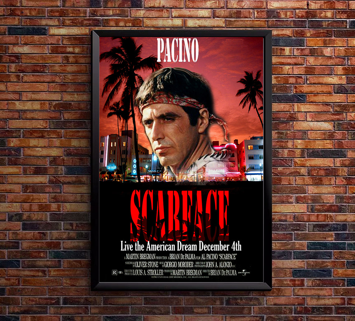 Scarface 1983 - Al Pacino - US (3) - Classic Movie Poster