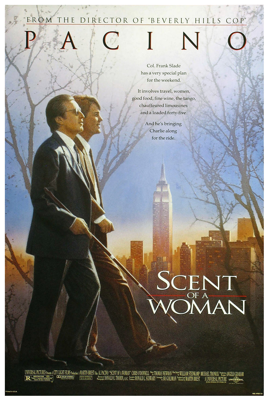 Scent of a Woman 1992 - Al Pacino - US - Classic Movie Poster