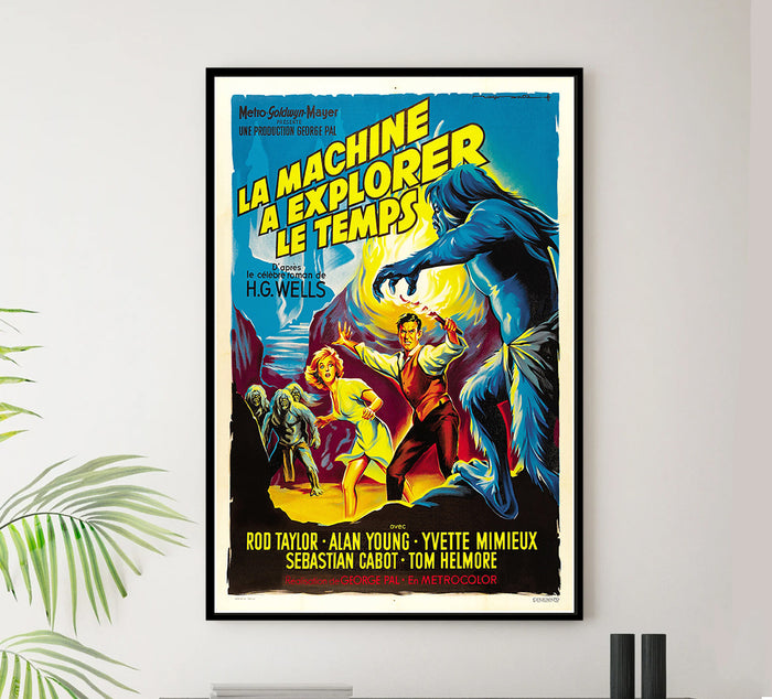 The Time Machine - 1960 - French v1 - Vintage Movie Poster