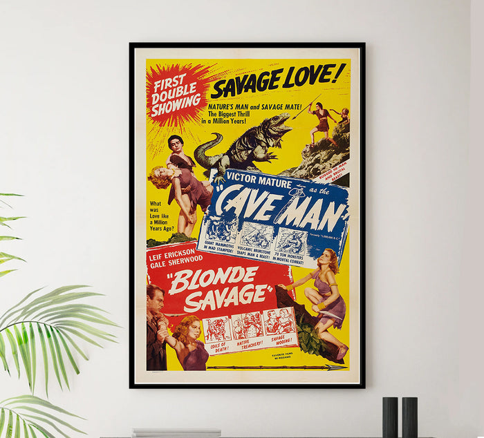 One Million BC - 1940 - Vintage Movie Poster