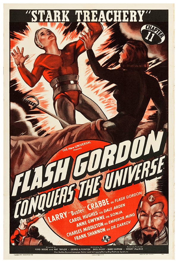 Flash Gordon - Stark Treachery - 1940 - Vintage Movie Poster