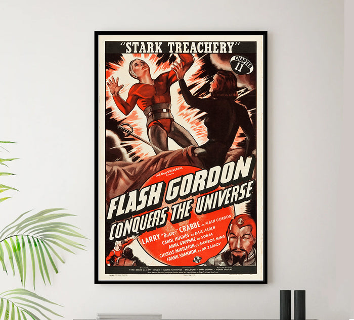 Flash Gordon - Stark Treachery - 1940 - Vintage Movie Poster