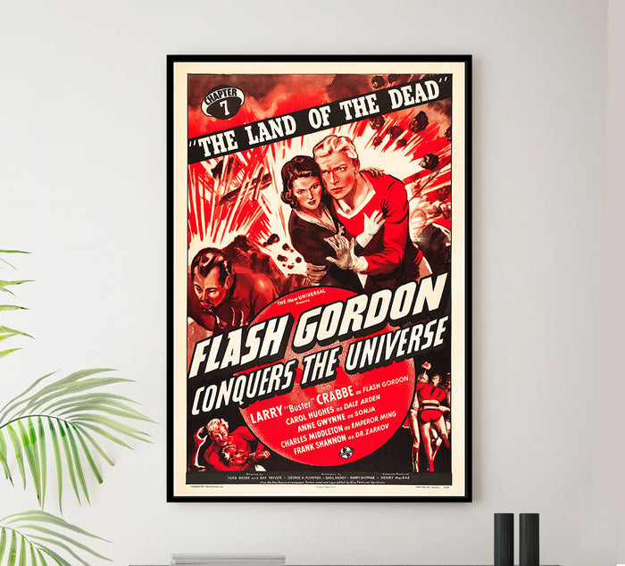 Flash Gordon - Land of the Dead - 1940 - Vintage Movie Poster
