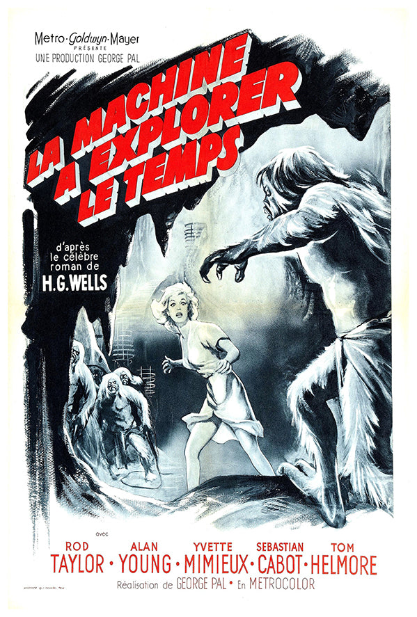 The Time Machine - 1960 - French v2 - Vintage Movie Poster