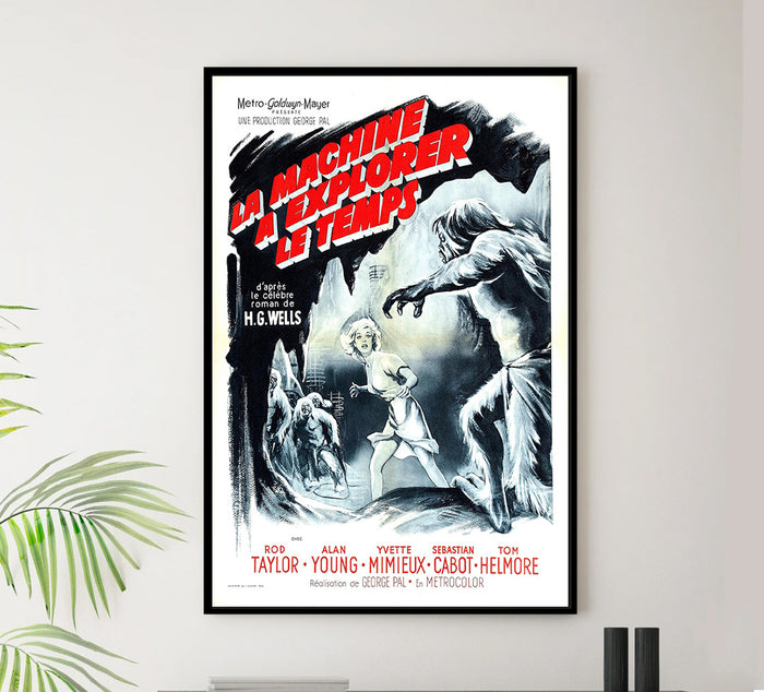 The Time Machine - 1960 - French v2 - Vintage Movie Poster