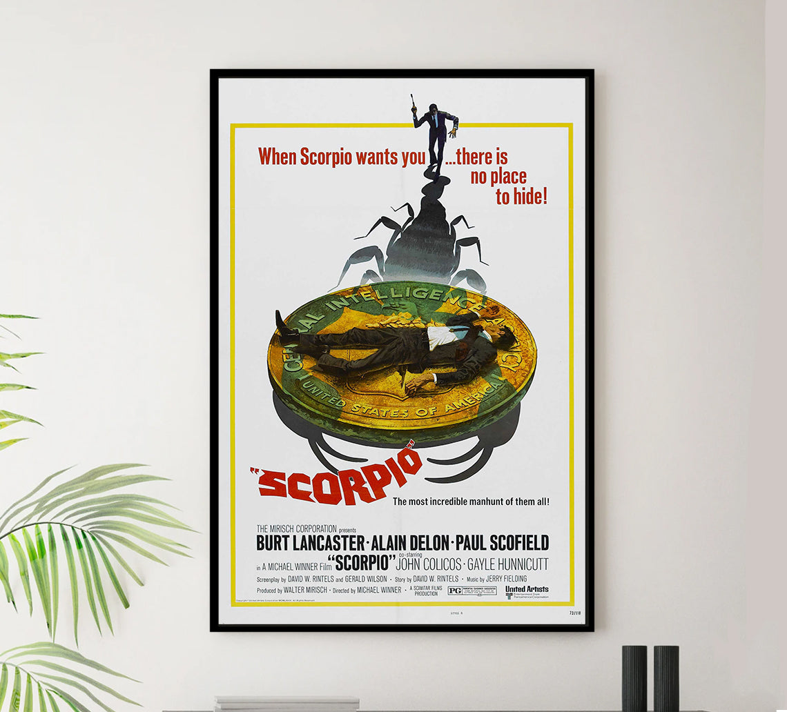 Scorpio 1973 - Burt Lancaster - US (2) - Classic Movie Poster