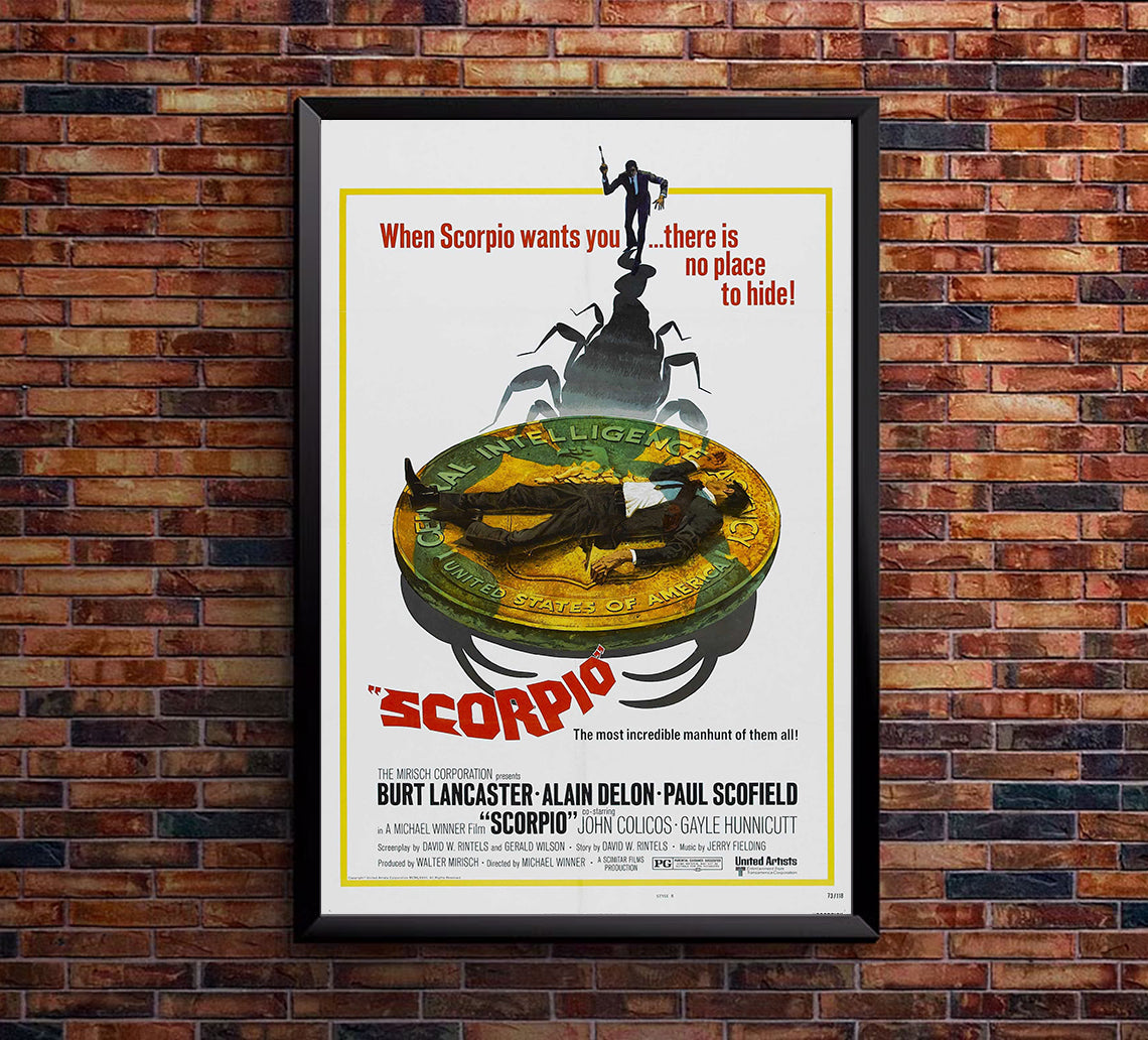 Scorpio 1973 - Burt Lancaster - US (2) - Classic Movie Poster