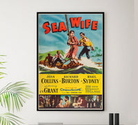Sea Wife 1957 - Richard Burton - US - Classic Movie Poster