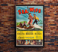 Sea Wife 1957 - Richard Burton - US - Classic Movie Poster