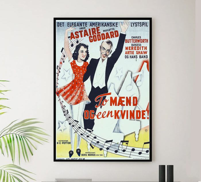 Second Chorus 1941 - Fred Astaire - Denmark - Classic Movie Poster