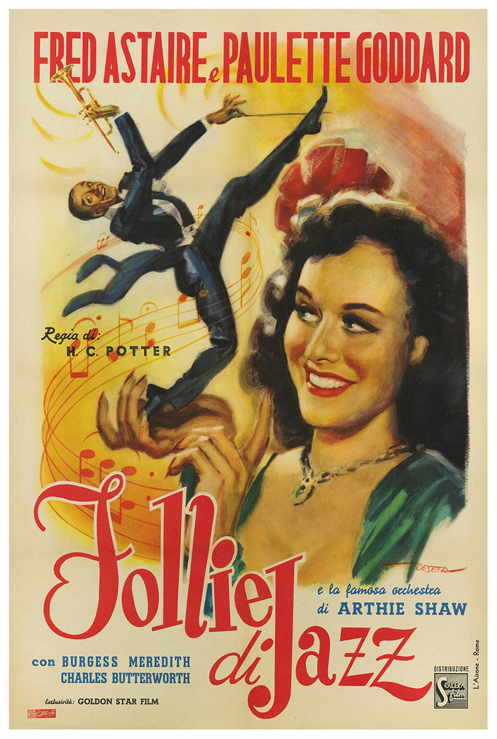 Second Chorus 1941 - Fred Astaire - Italy - Classic Movie Poster