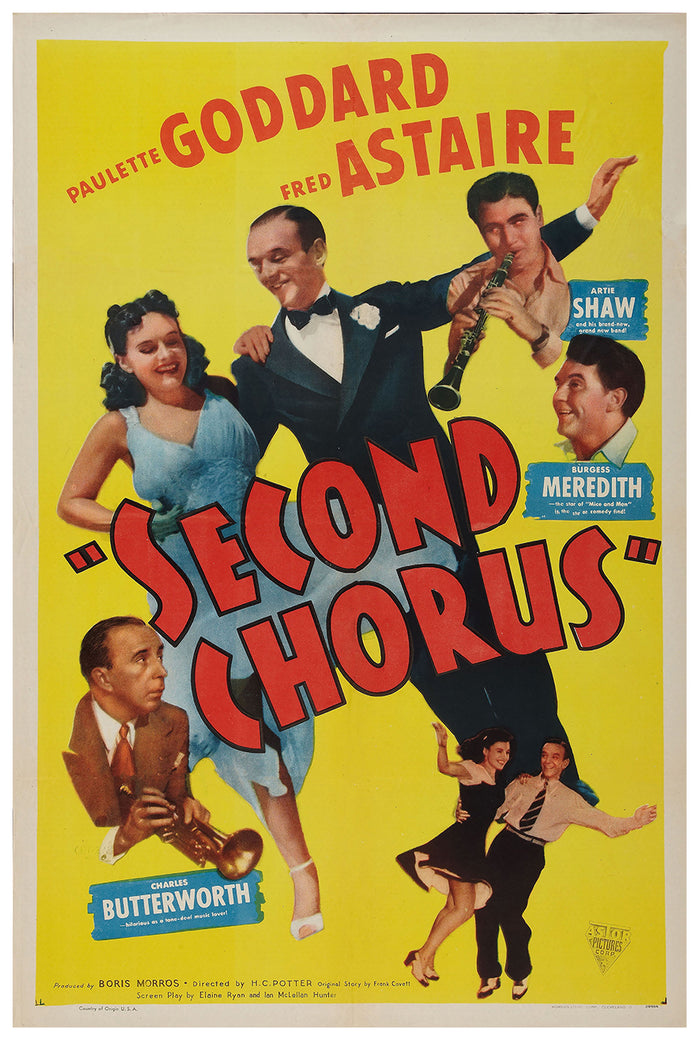 Second Chorus 1941 - Fred Astaire - US - Classic Movie Poster