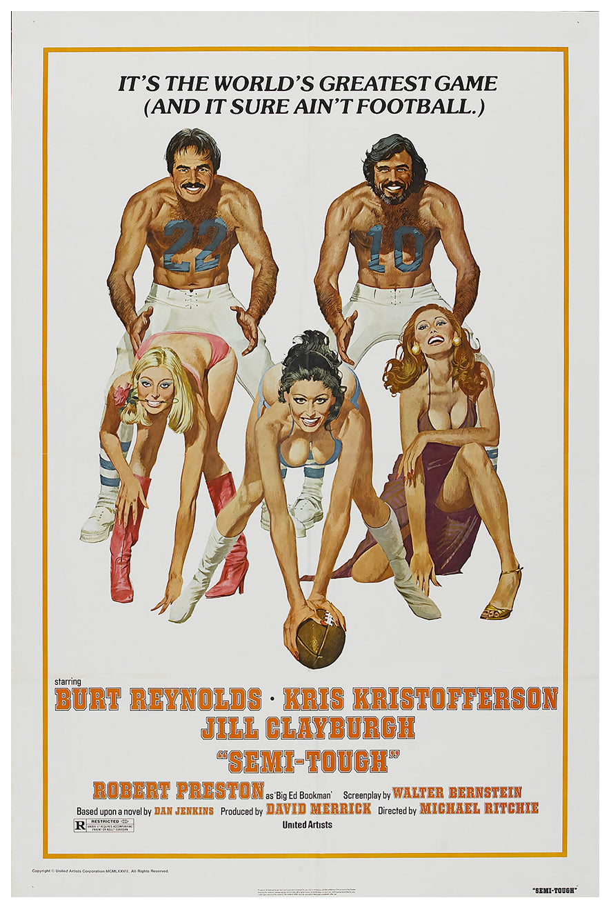 Semi-Tough 1977 v1 - Classic Movie Poster