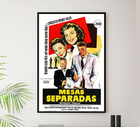 Separate Tables 1958 - Burt Lancaster - Spain - Classic Movie Poster