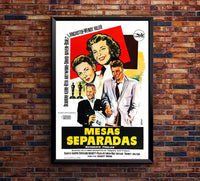 Separate Tables 1958 - Burt Lancaster - Spain - Classic Movie Poster
