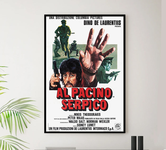Serpico 1973 - Al Pacino - Italy - Classic Movie Poster