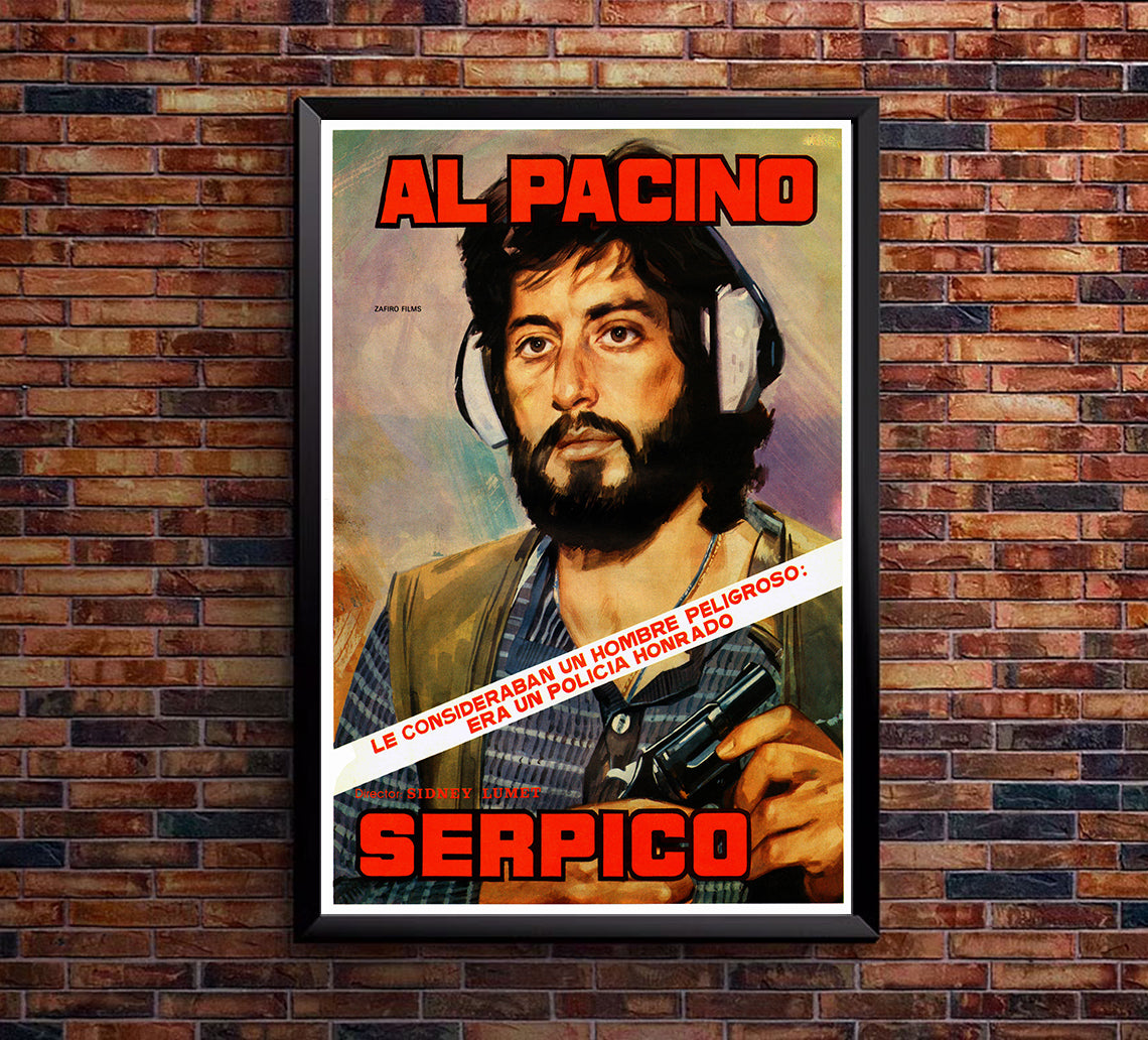 Serpico 1973 - Al Pacino - Spain (2) - Classic Movie Poster