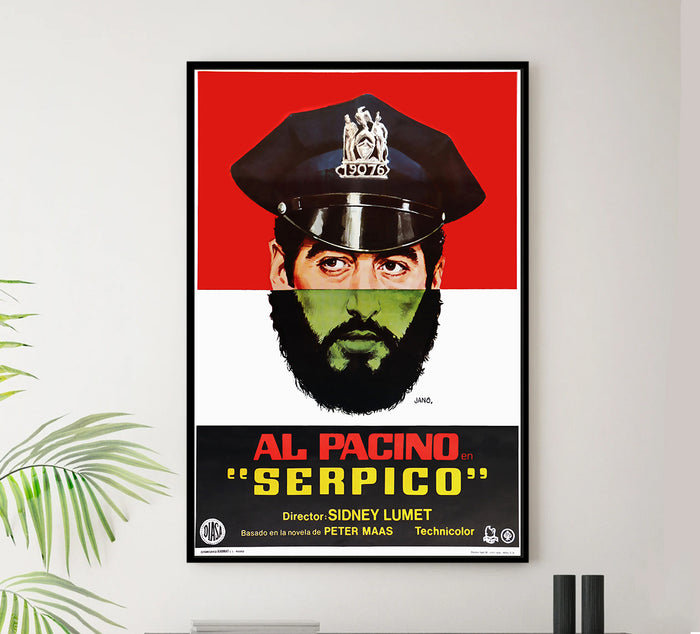 Serpico 1973 - Al Pacino-Spain - Classic Movie Poster