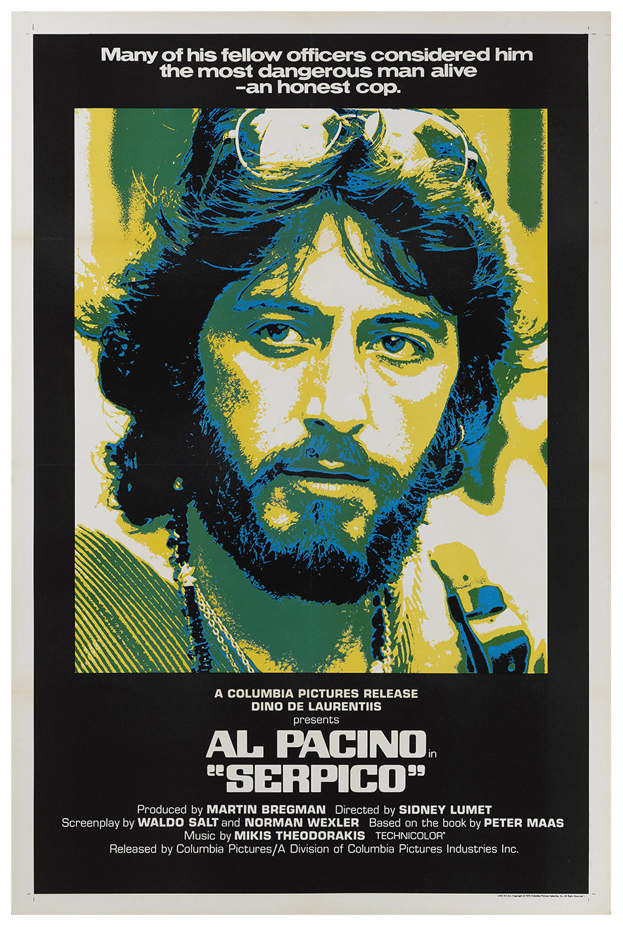 Serpico 1973 - Al Pacino - US - Classic Movie Poster