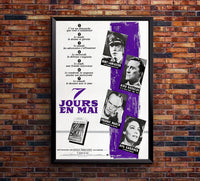 Seven Days in May 1964 - Burt Lancaster - France - Classic Movie Poster