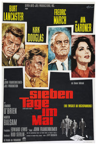 Seven Days in May 1964 - Burt Lancaster - Germany  - Classic Movie Poster