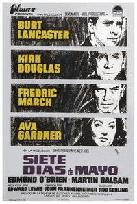 Seven Days in May 1964 - Burt Lancaster - Spain - Classic Movie Poster