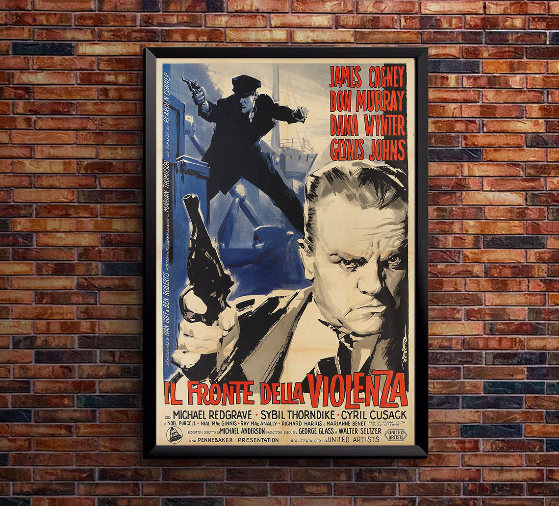Shake Hands with the Devil 1959 - James Cagney - Italy- Classic Movie Poster