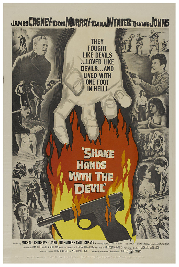 Shake Hands with the Devil 1959 - James Cagney - US - Classic Movie Poster