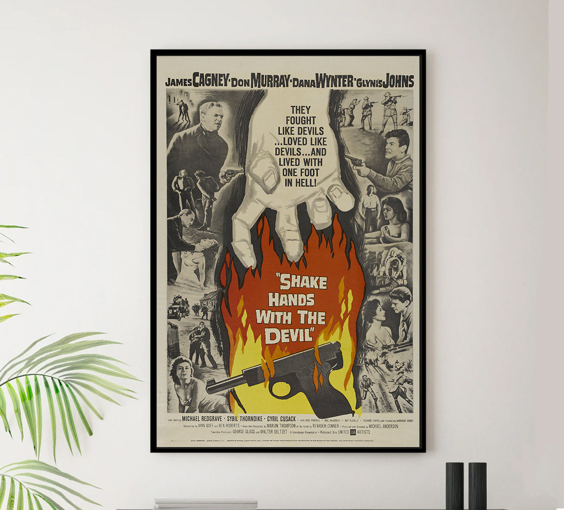 Shake Hands with the Devil 1959 - James Cagney - US - Classic Movie Poster
