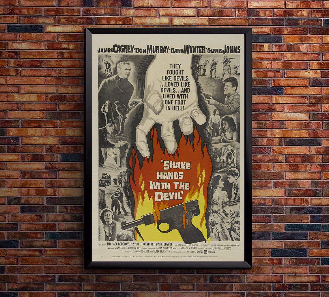 Shake Hands with the Devil 1959 - James Cagney - US - Classic Movie Poster