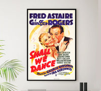 Shall We Dance 1937 - Fred Astaire - US (3) - Classic Movie Poster