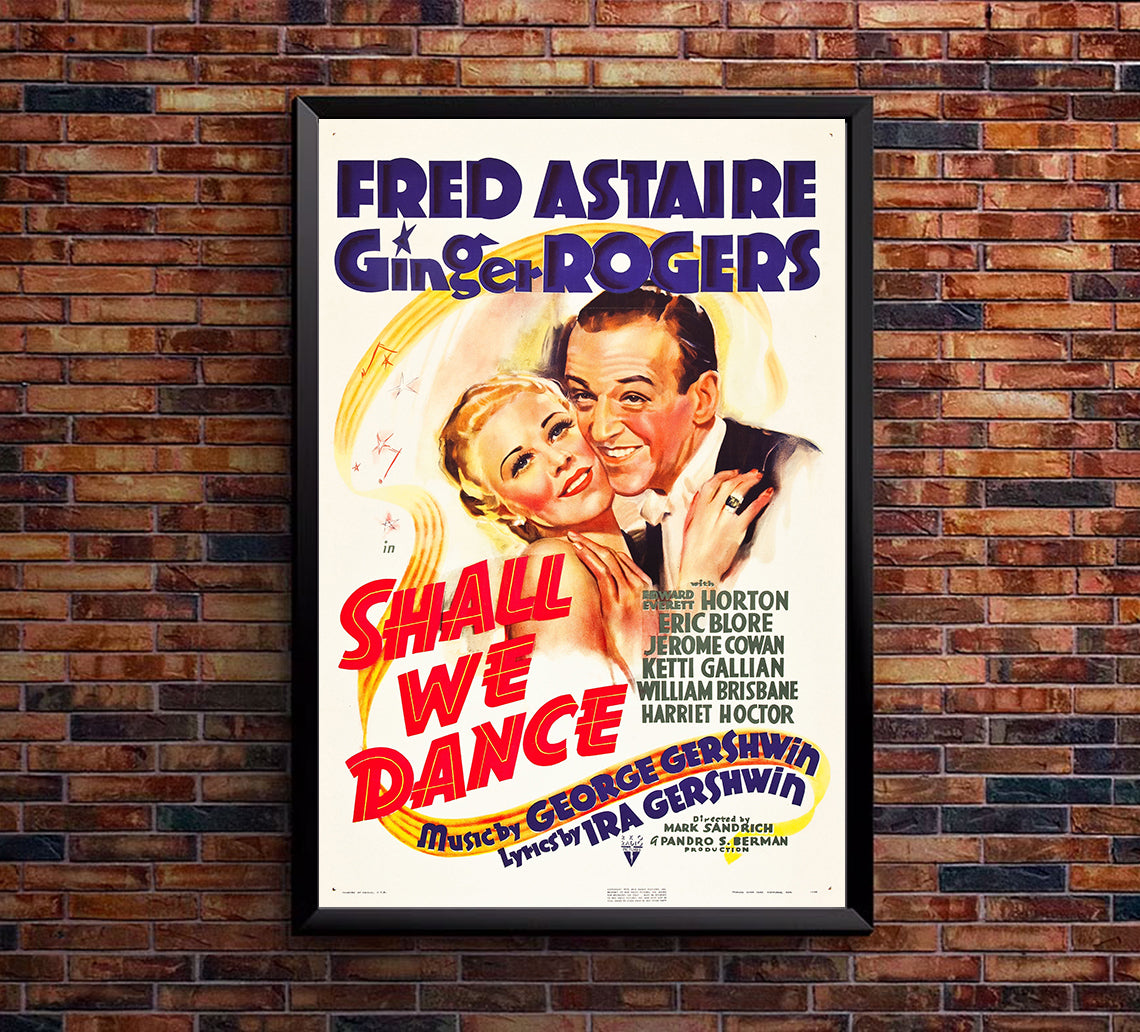 Shall We Dance 1937 - Fred Astaire - US (3) - Classic Movie Poster