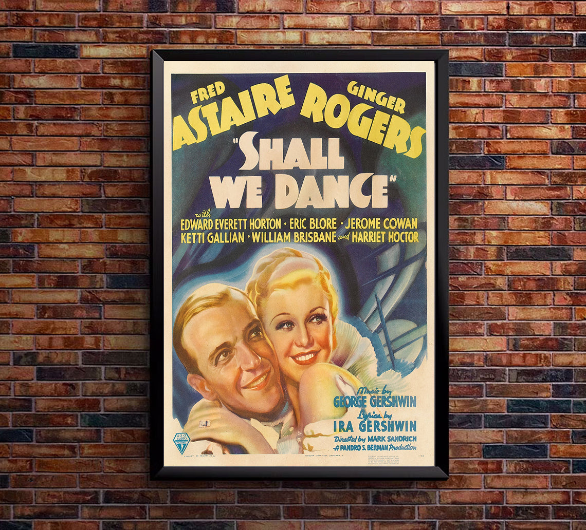 Shall We Dance 1937 - Fred Astaire - US (4) - Classic Movie Poster