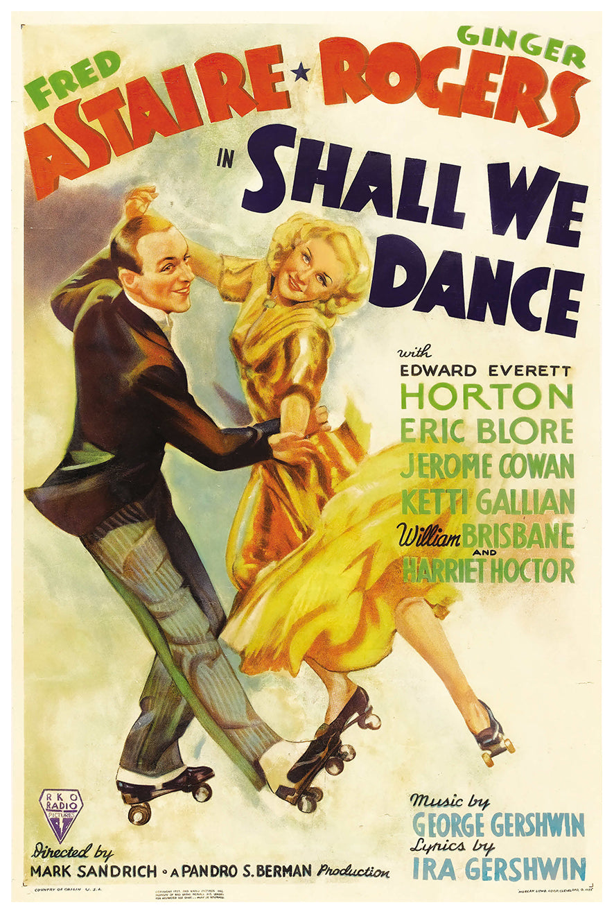 Shall We Dance 1937 - Fred Astaire - US - Classic Movie Poster