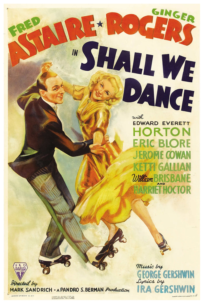 Shall We Dance 1937 - Fred Astaire - US - Classic Movie Poster