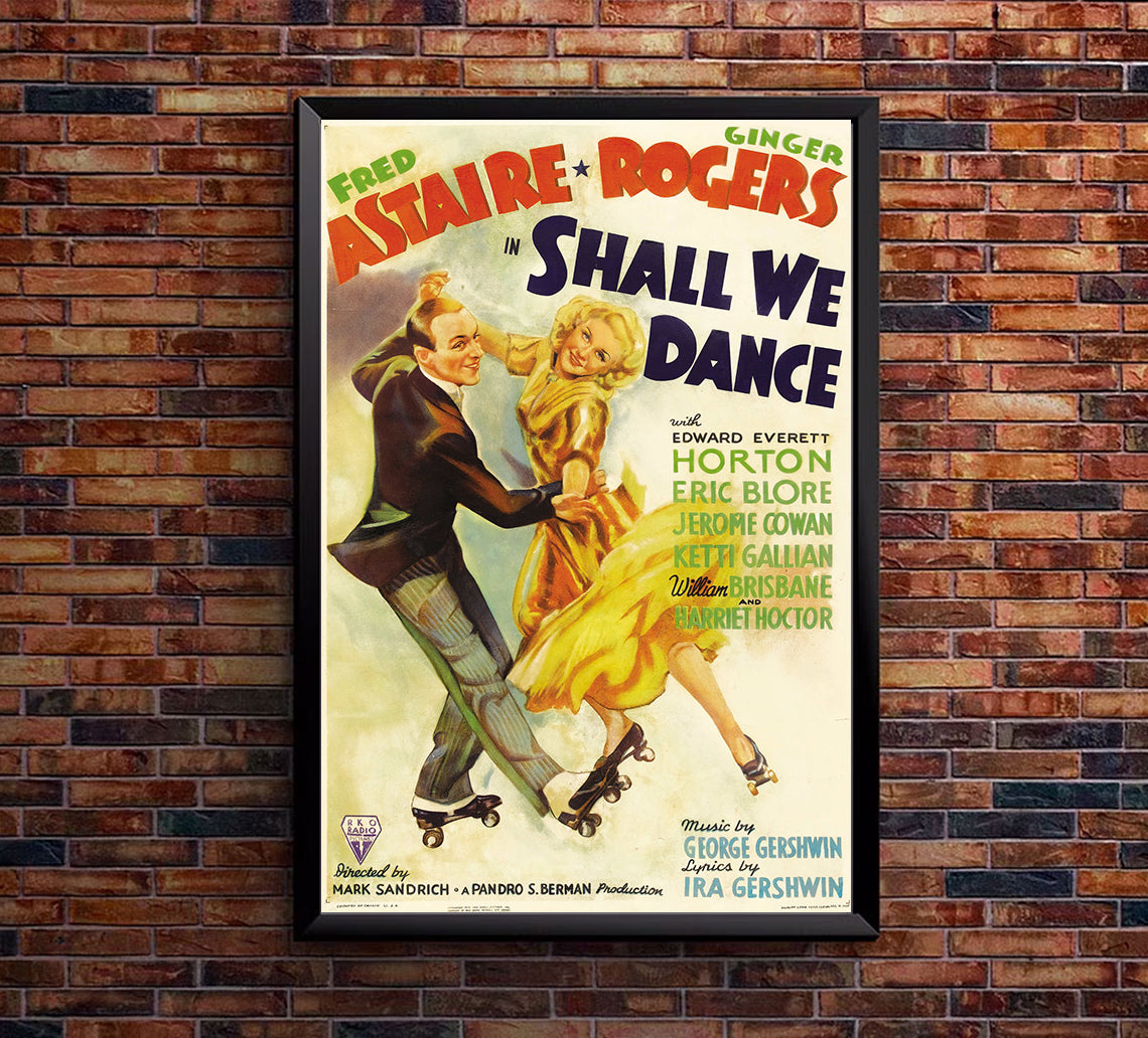 Shall We Dance 1937 - Fred Astaire - US - Classic Movie Poster