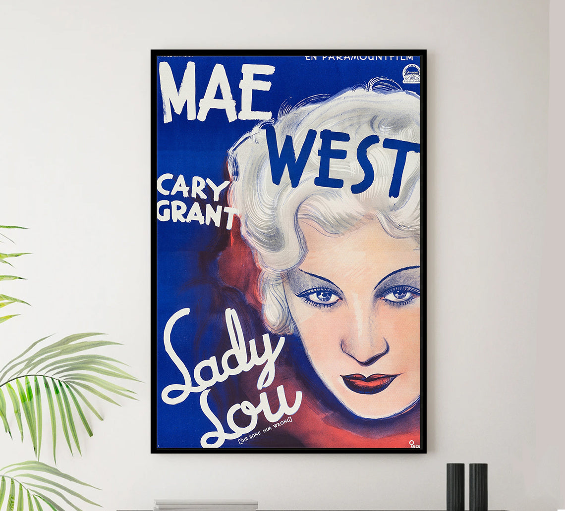 She Done Him Wrong 1933-Cary Grant-Sweden - Classic Movie Poster