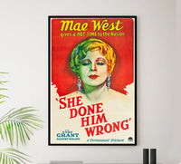 She Done Him Wrong 1933 - Cary Grant - US - Classic Movie Poster