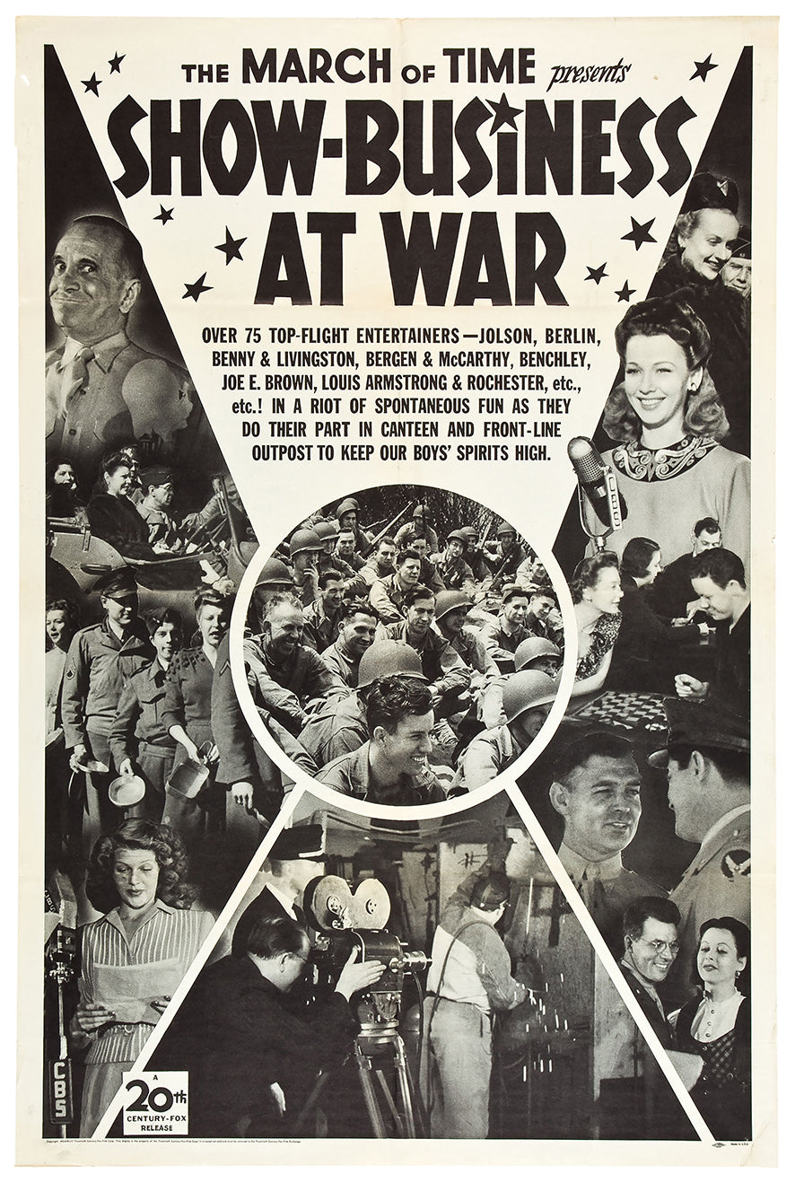 Show-Business at War 1943 - James Cagney - US - Classic Movie Poster