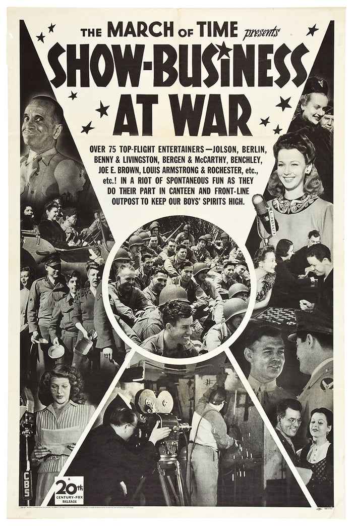 Show-Business at War 1943 - James Cagney - US - Classic Movie Poster