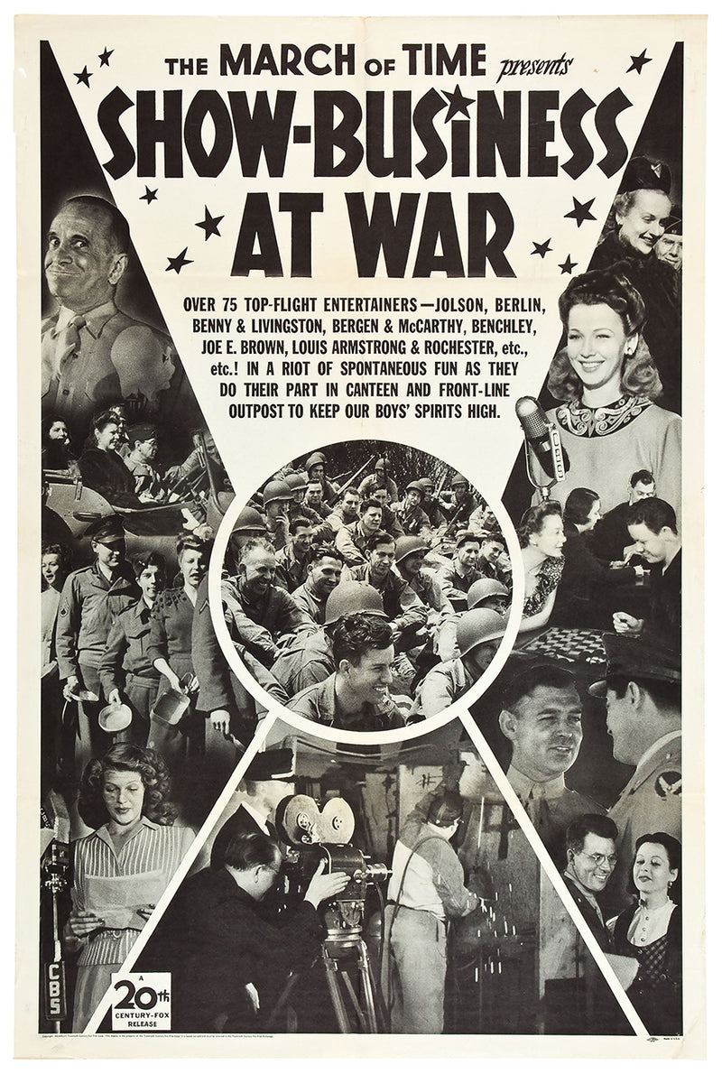 Show-Business at War 1943 - James Cagney - US - Classic Movie Poster