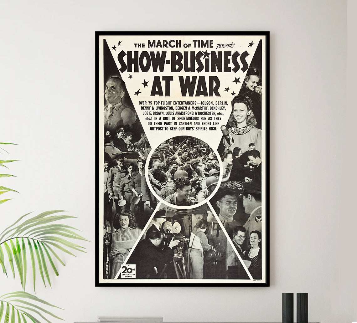 Show-Business at War 1943 - James Cagney - US - Classic Movie Poster
