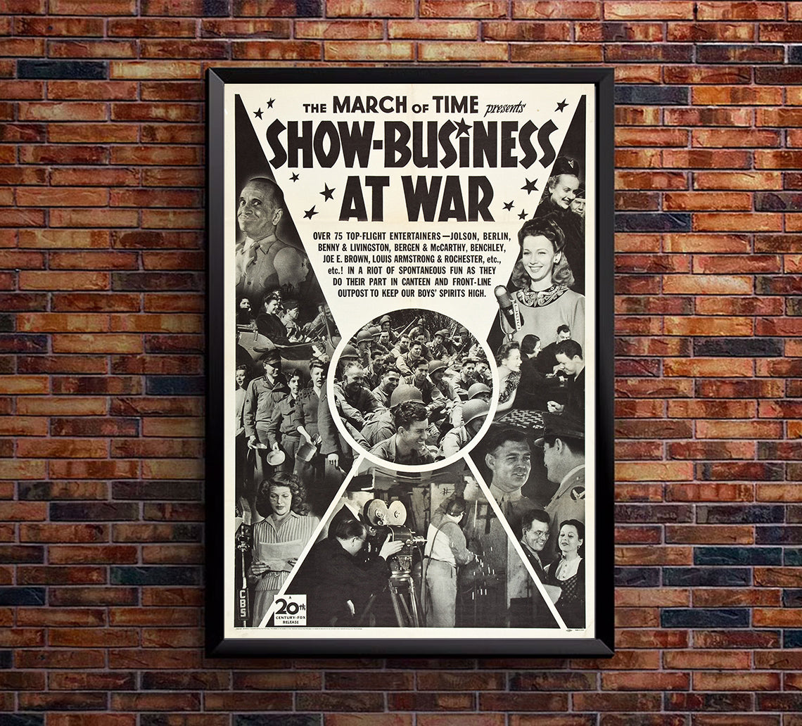 Show-Business at War 1943 - James Cagney - US - Classic Movie Poster
