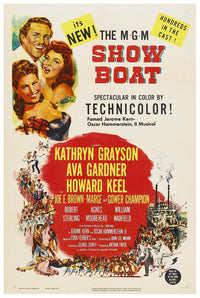 Show Boat 1951 - Ava Gardner - Vintage Classic Movie Poster