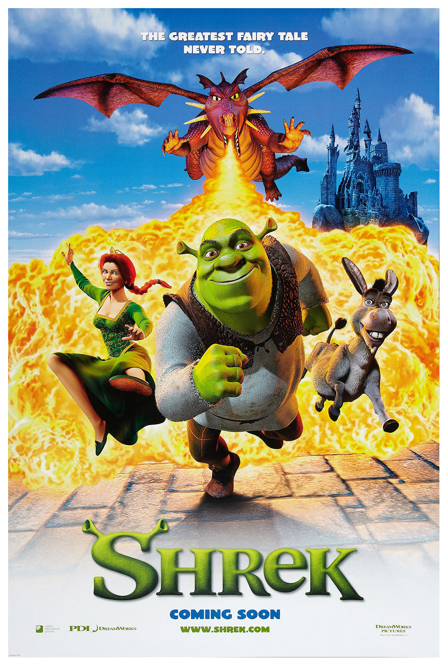 Shrek 2001 v1 - Classic Movie Poster
