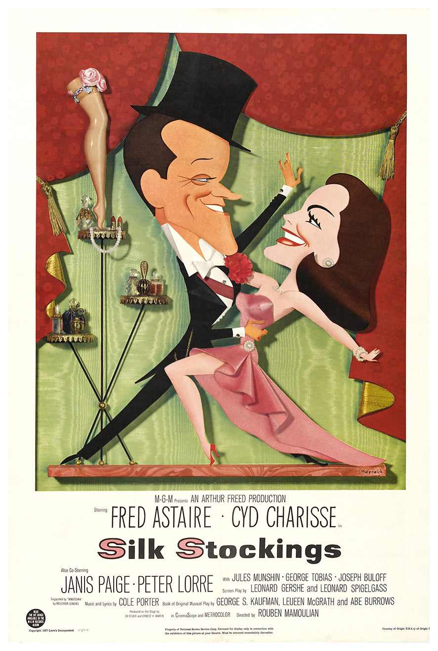 Silk Stockings 1957 - Fred Astaire - US - Classic Movie Poster