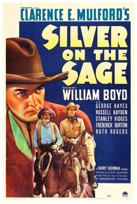 Silver on the Sage 1939 - William Boyd - Classic Western Movie Poster