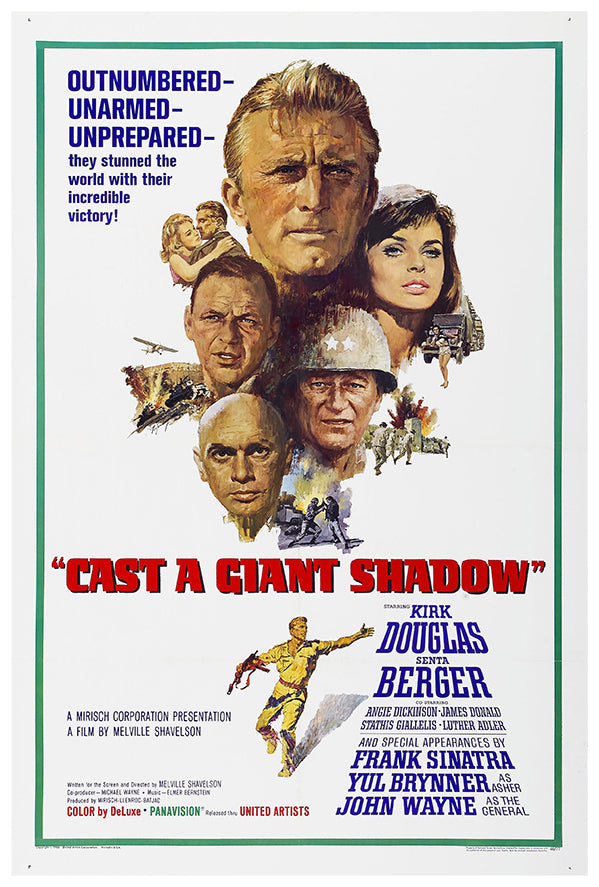 Cast a Giant Shadow - Frank Sinatra - 1966 - Vintage Movie Poster