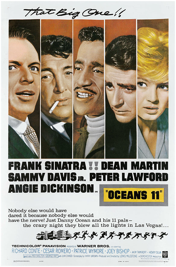 Ocean's Eleven - Frank Sinatra - 1960 - Vintage Movie Poster
