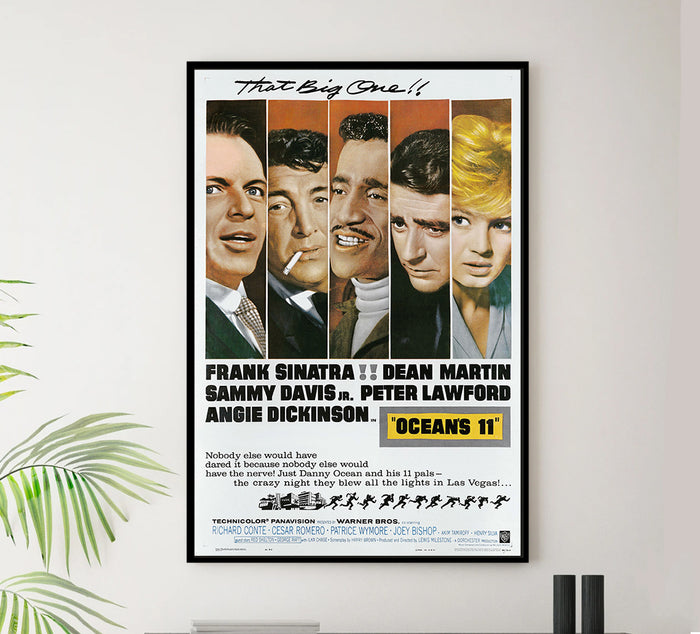 Ocean's Eleven - Frank Sinatra - 1960 - Vintage Movie Poster